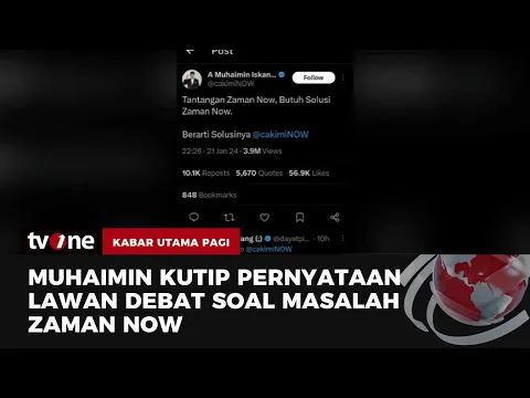 Riuh, Pascadebat Cawapres Aktif Unggah Tulisan di Media Sosial