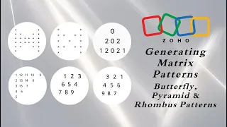 Generating Matrix Patterns Butterfly Pyramid Rhombus Patterns