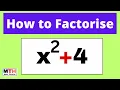 How to Factor x 2 4 x2 4 Factorise