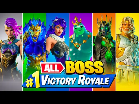 Download MP3 Winning With *EVERY* GOD BOSS in Fortnite!