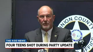 Sheriff gives update after four teens shot in Union County