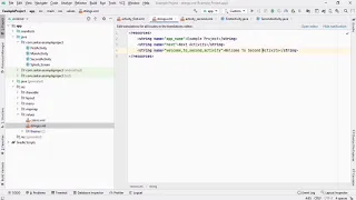 Use of String Resources Part 1 Strings Android Studio