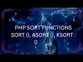 PHP Sorting Made Easy PHP sort array