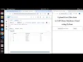 Upload excel files data to SAP Hana Database Cloud using python