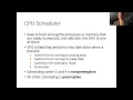 CPU Scheduling Basics