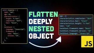 How to EASILY flatten a deeply nested object JavaScript Interview Question