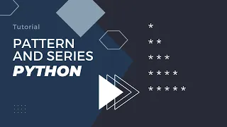 Right Triangles Pattern and series Python practice Tutorial