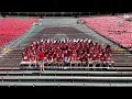Time lapse of University of Wisconsin-Madison Badgers football team photo