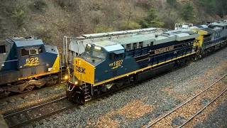 Fall Frenzy On The CSX Ft 8 Heritage Units Foreign Power Much More Cumberland MD Fall 2025
