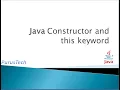 Constructor And This Keyword - Part-15
