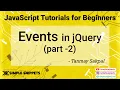 41 - Events in jQuery Part