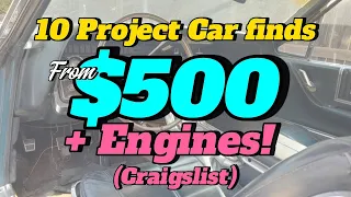 10 Classic Project Cars for 500 to 1 500 on Craigslist