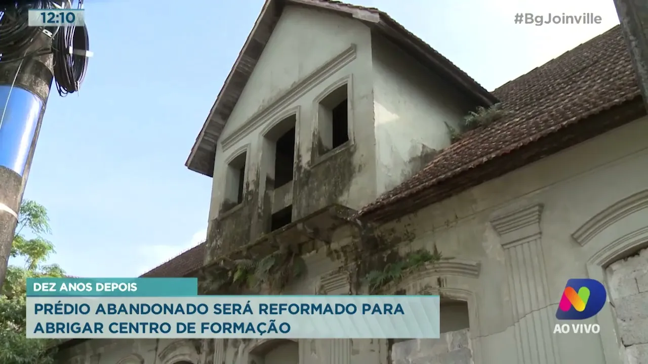 Dez anos depois: prédio abandonado será reformado para abrigar Centro de Formação