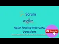 Agile Automation Testing Telephonic Interview Sync Tech