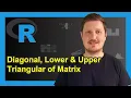 Modify Diagonal Lower Upper Triangular Part of Matrix 3 Examples lower tri upper tri diag