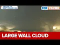 Field Meteorologist Captures Large Wall Cloud in Abilene TX