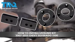 How To Install Front and Rear Leveling Kit 2007-2015 Chevy Silverado 1500