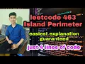 Island Perimeter Leetcode 463 Explanation