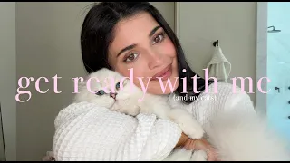 get ready with me (and my cats!)