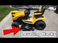2 DECK LEVELING HACKS for Riding Lawn Mowers - Cub Cadet Enduro Series