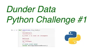 Dunder Data Python Challenge