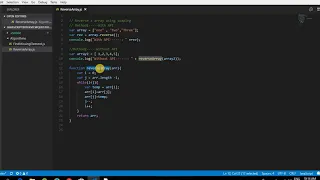 Algorithms-1 - Reverse a array Without using API