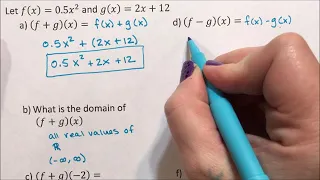 Function Notation - Two Functions