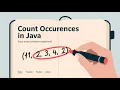 Count Occurrences of an Element in Java Beginner Friendly Explanation