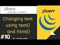 jQuery in Hindi Changing Text text and html