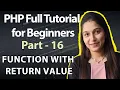 PHP Functions with Returning Value Tutorial in Hindi