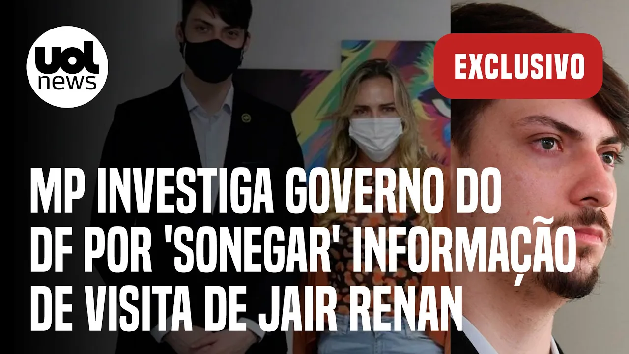 Caso Jair Renan: MP investiga governo do DF por 'sonegar' informação de visita de filho de Bolsonaro