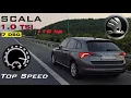 SKODA SCALA 2022 1 0 TSI 110 hp Acceleration Top speed