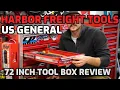 Harbor Freight 72 Inch Tool Box US GENERAL Best Affordable Mechanics Tool Box