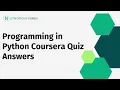 Programming in Python Coursera Quiz Answers Networking Funda