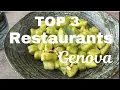 Top 3 Restaurants in Genova Italy 4K