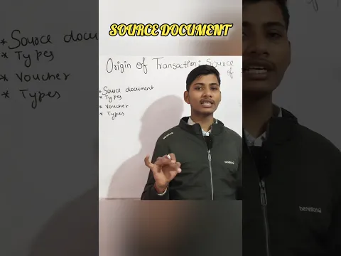Accounts ka Base Chapter ⚡ Origin of Transaction– Sab clear! ✅
