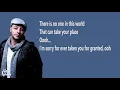 Maher Zain - Number One For Me - Lyrics