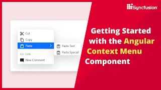 Getting Started with the Angular Context Menu