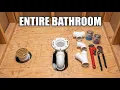 How to Plumb an ENTIRE Bathroom From SCRATCH - The ULTIMATE Rough-In Guide With FREE Diagrams
