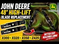 These New High-Lift Blades Changed Everything on My John Deere 48 Deck