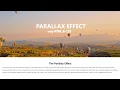 How to Make CSS Parallax Scrolling Effect Parallax Effect CSS HTML