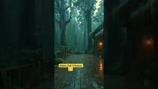 أصوات المطر الغزير والرعد للنوم العميق أجواء الطبيعة الهادئة مع خاصية الاستجابة الحسية الذا 