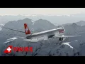Fabulous views new SWISS Boeing 777 above the Alps SWISS