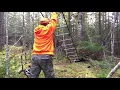 How to setup a deer stand by yourself - Nova Scotia