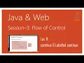 continue Labelled continue in Java