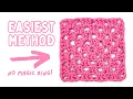 how to crochet a granny square for beginners no magic ring easy crochet tutorial
