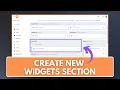 How to Create New Widget sections in Blogger Website