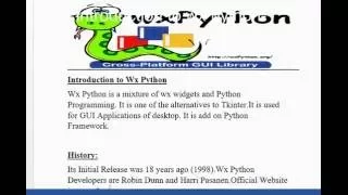 wxPython tutorial 1 Introduction to wxPython