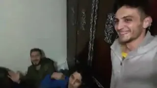 الساروت ومعاذ الشامي بعد خسارة المباراة 