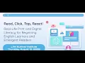 7B Read Click Tap React Real-Life Print Digital Literacy for Beginning ELs Emergent Readers